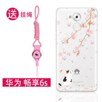 Gambar Huawei lucu silikon dengan berlian menjatuhkan resistensi soft shell shell telepon