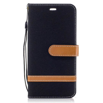 Gambar Huawei p10plus vky al0 denim kain clamshell dompet set ponsel