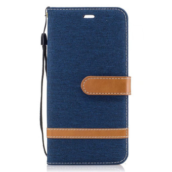 Gambar Huawei p10plus vky al0 denim kain clamshell dompet set ponsel