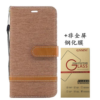 Gambar Huawei p10plus vky al0 denim kain clamshell dompet set ponsel
