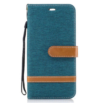 Gambar Huawei p10plus vky al0 denim kain clamshell dompet set ponsel