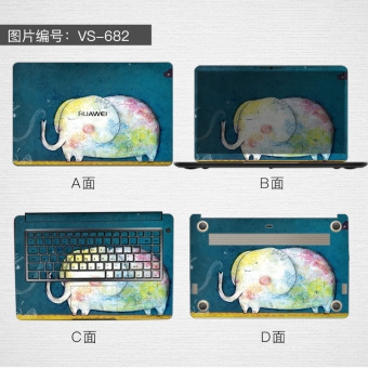 Gambar Huawei set lengkap stiker stiker komputer notebook foil