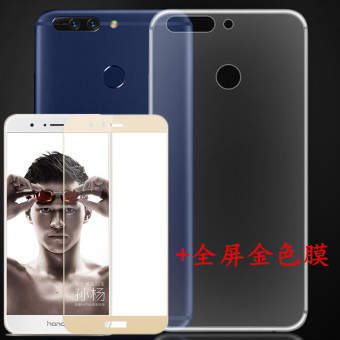 Gambar Huawei v9 duk al20 stf al00 transparan pelindung lengan silikon lembut telepon shell