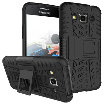 Gambar Hybrid Rugged Armor Hard Back Cover Case with Kickstand for Samsung Galaxy J2 2015 J200   intl