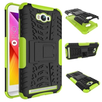 Gambar Hybrid Rugged Heavy Duty Armor Hard Cover Case for ASUS Zenfone MaxZC550KL 5.5 Inches Stand Case with Kickstand   intl