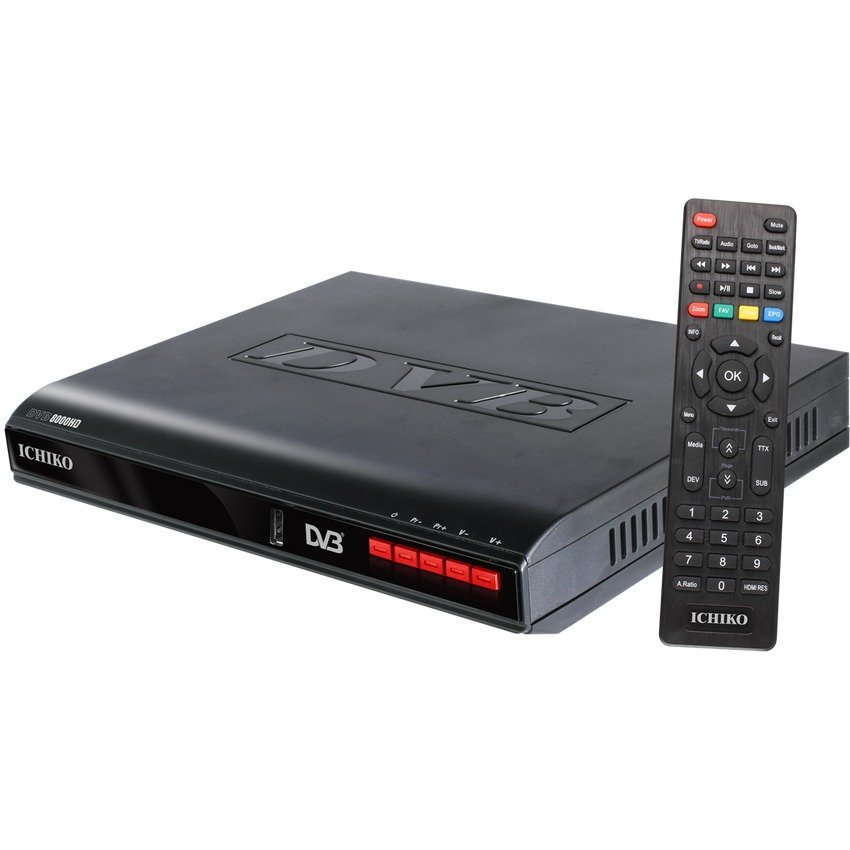 image: Ichiko Set Top Box DVB-T2 TV Digital - Generasi Terbaru - Hitam