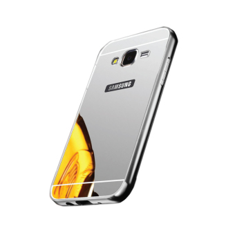... Gold Free Tempered Glass. Case Bumper Chrome With Backcase Mirror Untuk Samsung Galaxy J5 Source · Samsung Metal Aluminum Bumper Mirror Case for Samsung ...