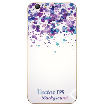 Gambar Indah oppof1s f1 a57 a59s segar seni rose bunga pu gongying telepon shell soft cover