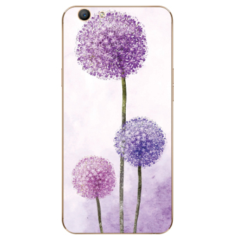 Gambar Indah oppof1s f1 a57 a59s segar seni rose bunga pu gongying telepon shell soft cover
