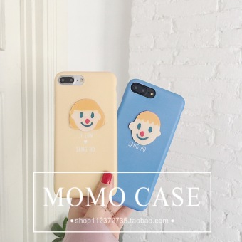 Gambar Ins iphone6s 7plus beberapa penjahat kartun tiga dimensi apel telepon shell