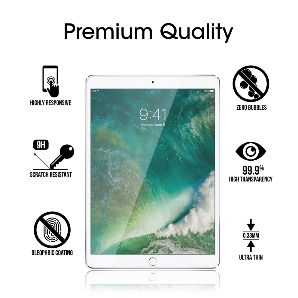 ... iPad Pro 10.5 inch Screen Protector Glass, Tempered Glass ScreenProtector for Apple iPad Pro 10.5 ...