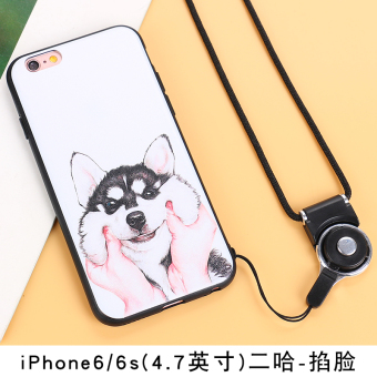 Gambar Iphone6 bantuan lanyard apel shell telepon lengan pelindung