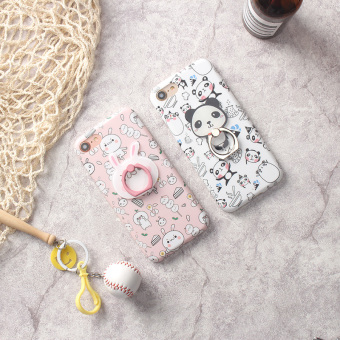 Gambar Iphone6plus 7plus jepang dan korea selatan cincin braket apel soft cover shell telepon