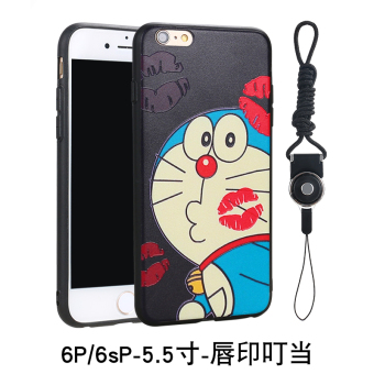 Gambar Iphone6s 6plus silikon lembut timbul apel shell telepon lengan pelindung