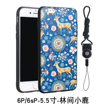 Gambar Iphone6s 6plus silikon lembut timbul apel shell telepon lengan pelindung