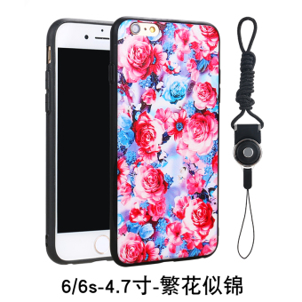 Gambar Iphone6s 6plus silikon lembut timbul apel shell telepon lengan pelindung