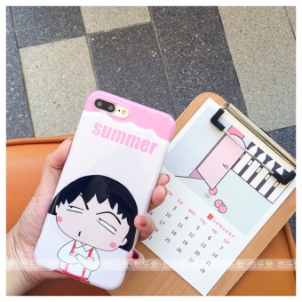 Gambar Iphone7 6plus lucu semua termasuk sisi porselen soft shell set ponsel