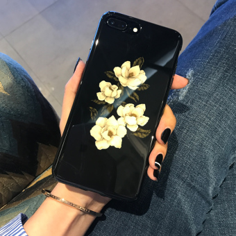 Gambar Iphone7 7plus cermin bunga apel telepon shell porselen