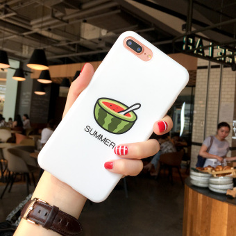 Gambar Iphone7 7plus lucu semangka musim panas apel telepon shell