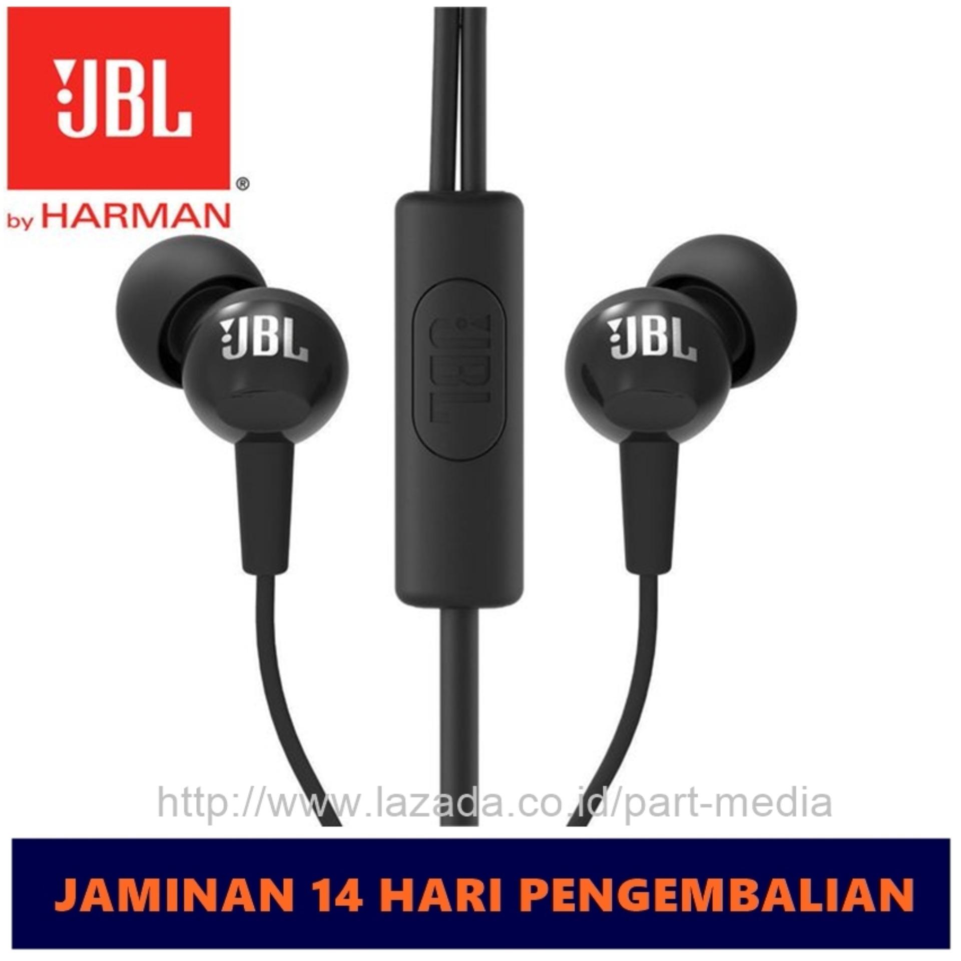 JBL C100SI In-Ear Headphones with Mic - Compatible with Android and iOS
