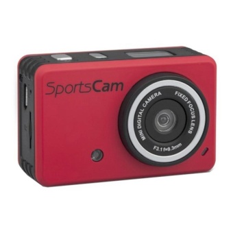Jia Hua M200 Outdoor Sport Camera Waterproof 1080P (Red) - intl  