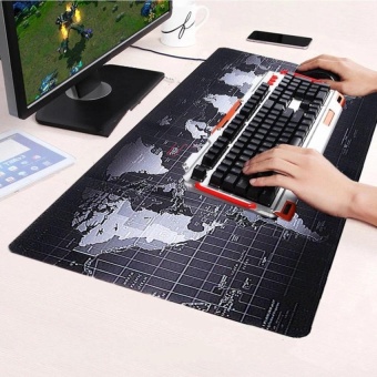 Gambar K Cmall ukuran besar Non Slip dunia peta kecepatan Game Mouse Pad Gaming tikar untuk Laptop PC 70 cm x 30 cm