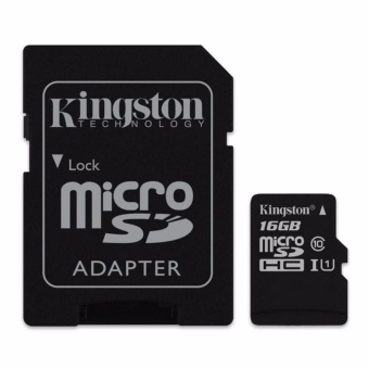 Gambar Kingston Micro SDHC 16GB Class 10 UHS I SDC10G2 16GBFR   Hitam