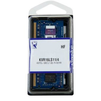Gambar Kingston ValueRAM 4 GB 1600 mhz DDR3L PC3 12800 1.35 V Bebas   ECC CL11 SODIMM Memori Laptop KVR16LS11 4