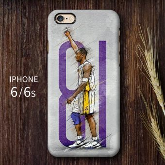 Gambar Kobe Bryant iphone6 6 plus Apple handphone anti Drop cangkang keras handphone shell