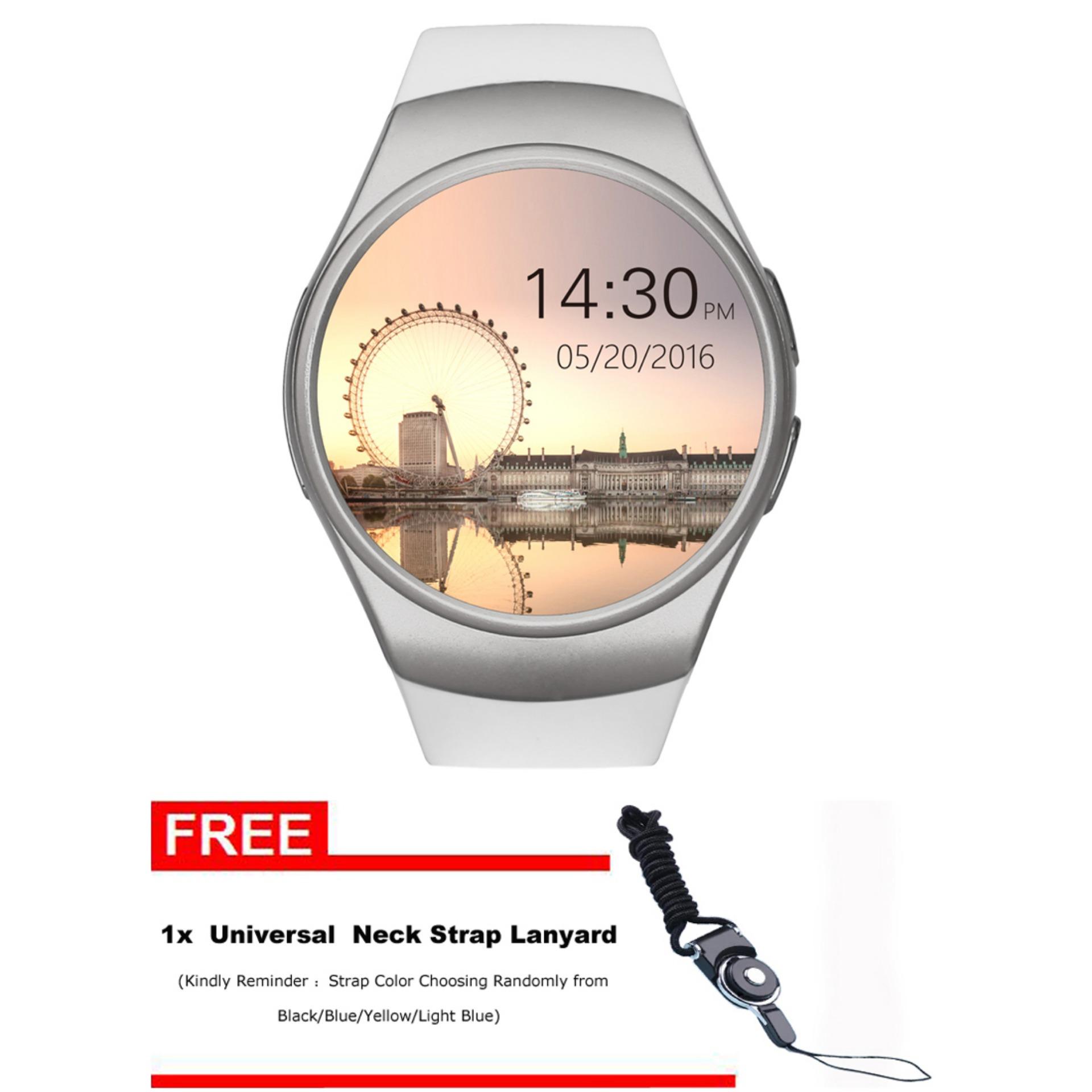 KW18 Smart Watch Terhubung Wrist Watch untuk Smartphone Mendukung Sync Panggilan Messager-Intl