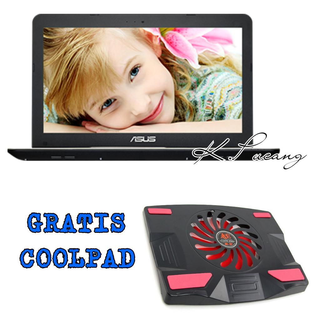 Laptop Asus X555BA GAMING  AMD A9 9420  4GB RAM  500GB HDD  WINDOWS 10 ORI  15.6  DVDRW  Black  GRATIS COOLPAD
