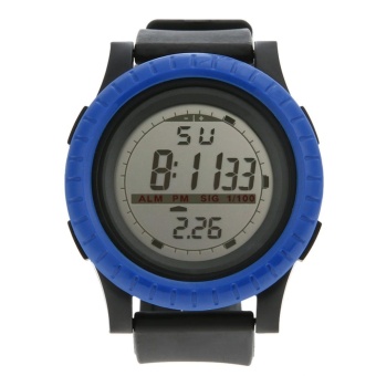 Gambar Large Digital LED Military Watch Men Outdoor Electronics Sport Wristwatch(Blue)   intl