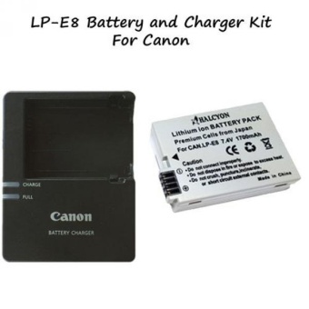 LC E8 LCE8E Charger + LP E8 Li Ion , for Canon Rebel T2i, T3i, T4i, T5i Digital SLR Camera - intl  