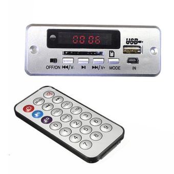 Gambar LED Digital otomatis MP3 dekoder Audio modul USB + Remote FurInternationale disebut TF Karte Radio FM 5 V