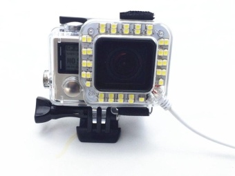 Gambar LED Fill Light Mount Gopro Hero 4 3+ Housing Lens for Go Pro Hero3+ 4 Camera Mounting by WangWang Store   intl