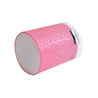 Gambar LED Portable Mini Bluetooth Speakers Wireless Hands Free SpeakerWith TF Pink   intl