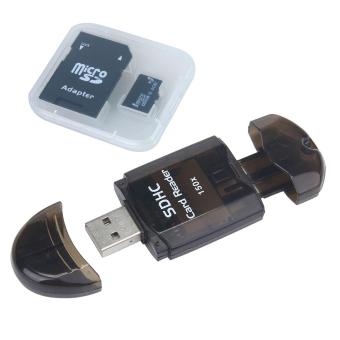 Gambar leegoal Flash Drive eksternal mikro SD TF SD pembaca kartu memoripenyimpanan untuk iPhone 5S 6 6s SE 7 7Plus Samsung Androidaplikasi gratis Iflashdevice (4 GB)   International
