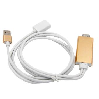 Gambar leegoal USB Lightning To HDMI Cable Adapter Converter For Apple IPhone IPad (iOS 8.0 Or Above)   intl