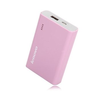 Gambar Lenovo Asli Power Bank 7800 mAh   Real Capacity   Pink