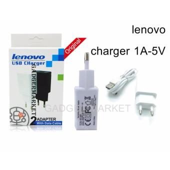Gambar Lenovo Charger 1A 5V Output  Putih For All smartphone