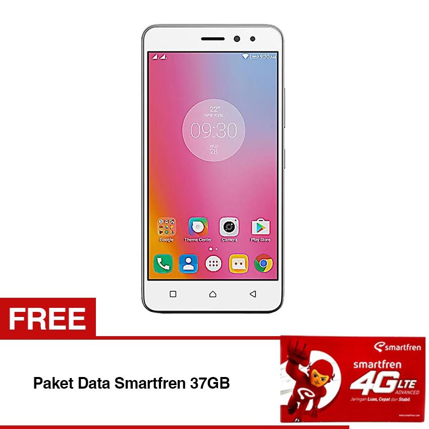 image: Lenovo K6 Power - 5" - Silver free Paket data Smartfren 37GB