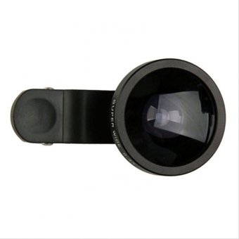 Gambar Lensa Quality Universal Clip Lens Super Wide 0.4x   235 Degree  For Universal Smartphone   Hitam