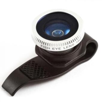 Gambar Lesung Clip Filter Fisheye Lens No 7 for iPhone 4 4s 5 5s   LX P007  Black
