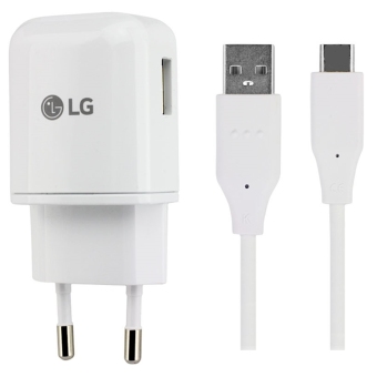 Gambar LG Genuine Original Quick Charger + Kabel USB Type C Fast Charging   Putih