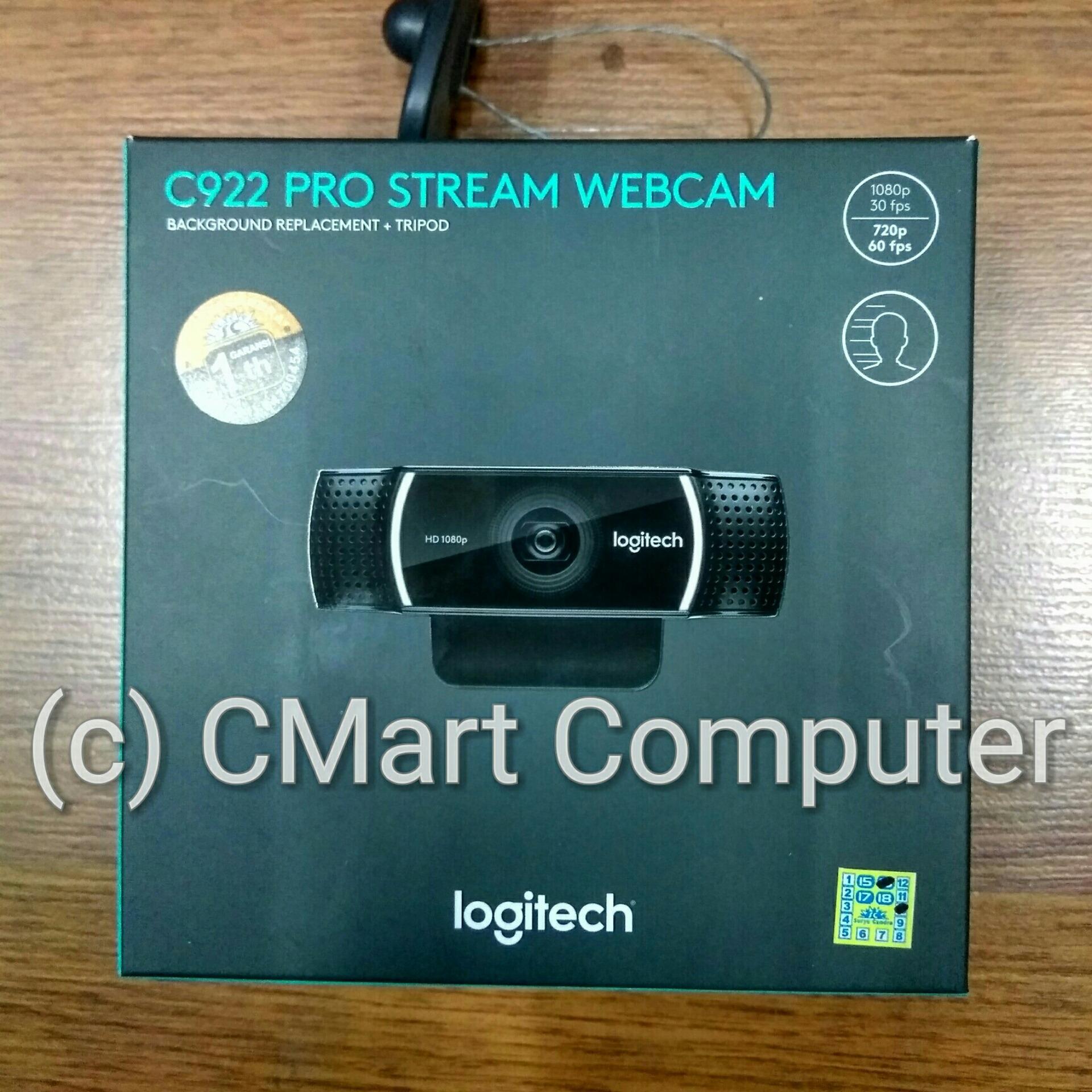 Logitech C922 PRO STREAM Webcam Background Replacement + Tripod