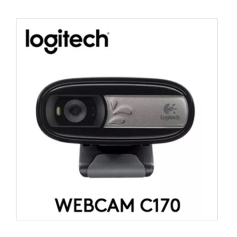 [Logitech] Logitech C170 Webcam/panggilan Video Plug-and-play/5-megapixel Foto/Built-In MIC -Intl