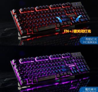 LOLCF Backlit Gaming Computer Luminescence Mechanical Touchnotebook External USB Wired Keyboard - Intl Juli 2018 - 2 LOLCF backlit gaming computer luminescence mechanical touchnotebook external USB wired keyboard - intl - 2