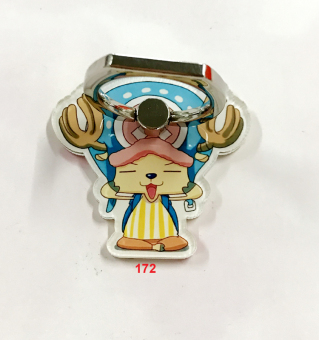 Gambar Luffy lucu stiker tongkat on iklan ponsel gesper cincin braket