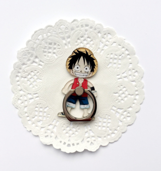 Gambar Luffy lucu stiker tongkat on iklan ponsel gesper cincin braket