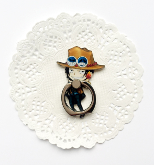 Gambar Luffy lucu stiker tongkat on iklan ponsel gesper cincin braket